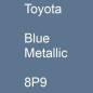 Preview: Toyota, Blue Metallic, 8P9.